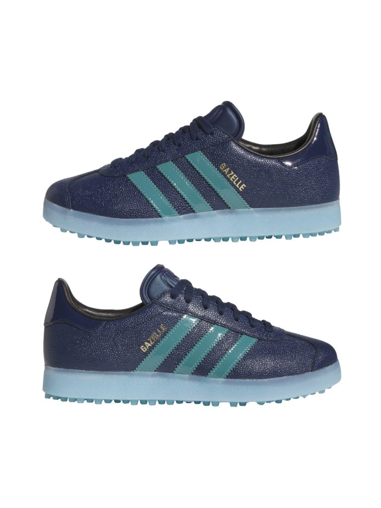 Adidas Gazelle Lux Unisex 10.5m/11.5w Golf Shoes Night Indigo Green Ji4158 New